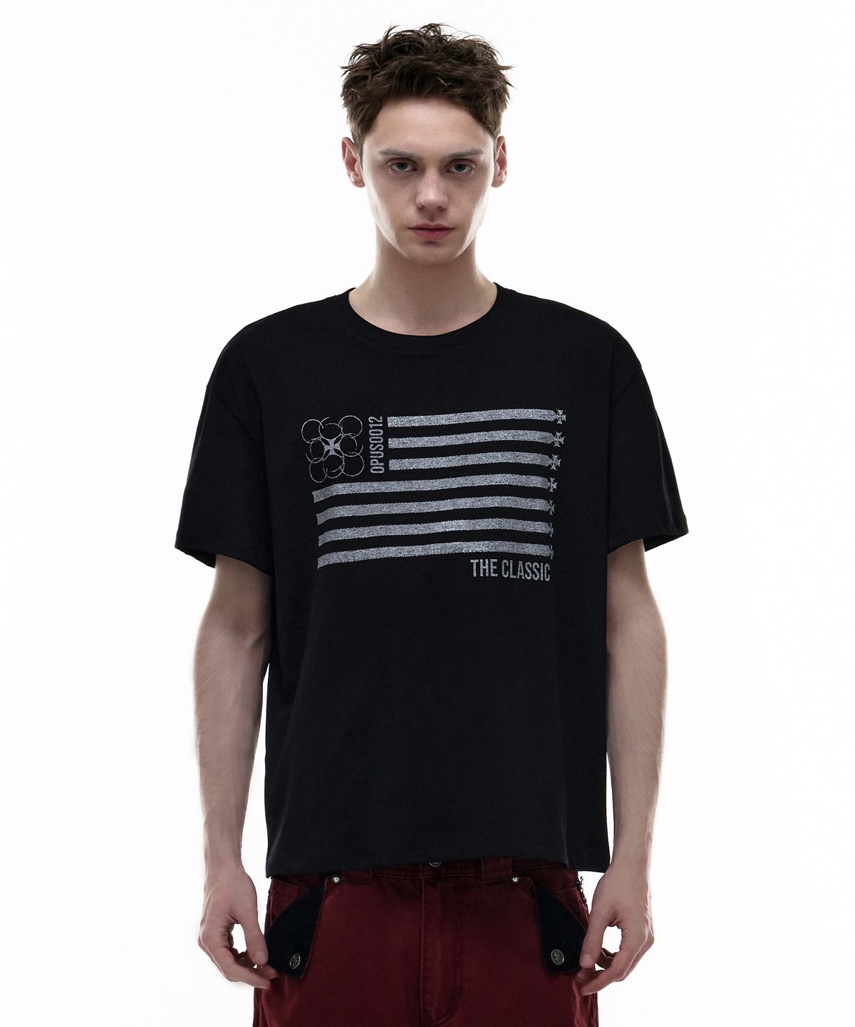 오퍼스 0012(OPUS 0012) Op. 07 OLD GLORY T-SHIRT BLACK