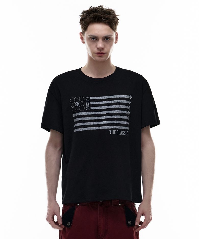 Op. 07 OLD GLORY T-SHIRT BLACK