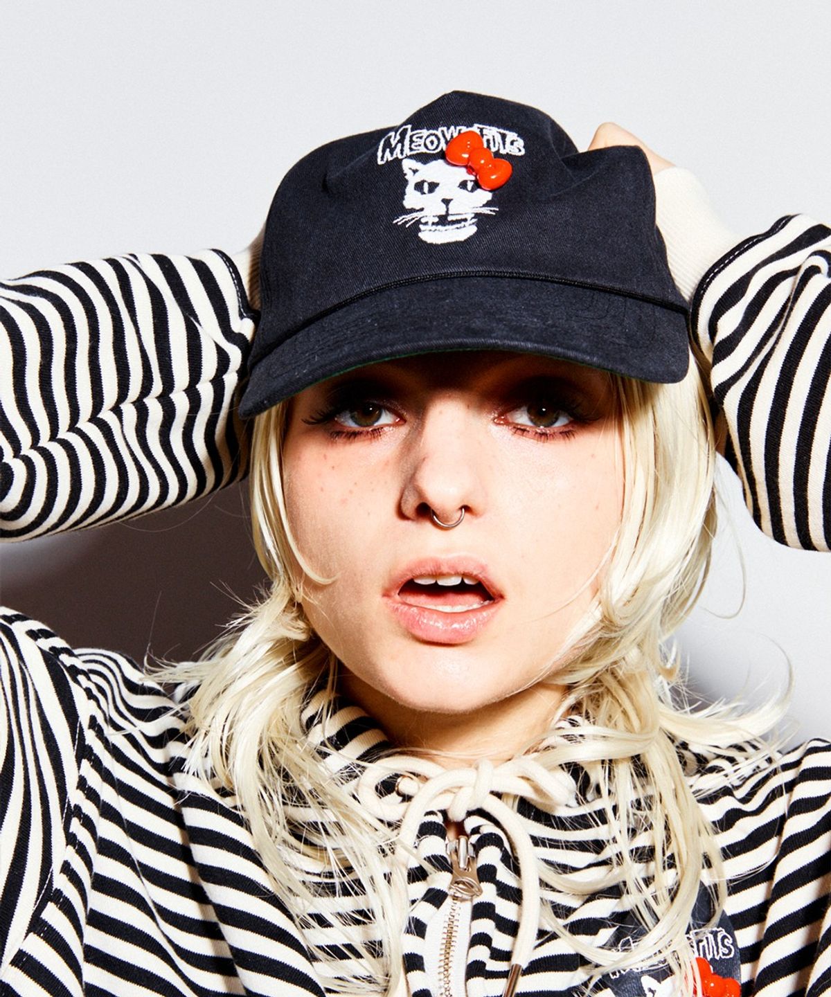 하이타이드 프랭키(HIGHTIDEFRANKIE) MEOWSFITS Ribbon Cap