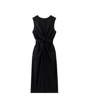 Middle bow long dress