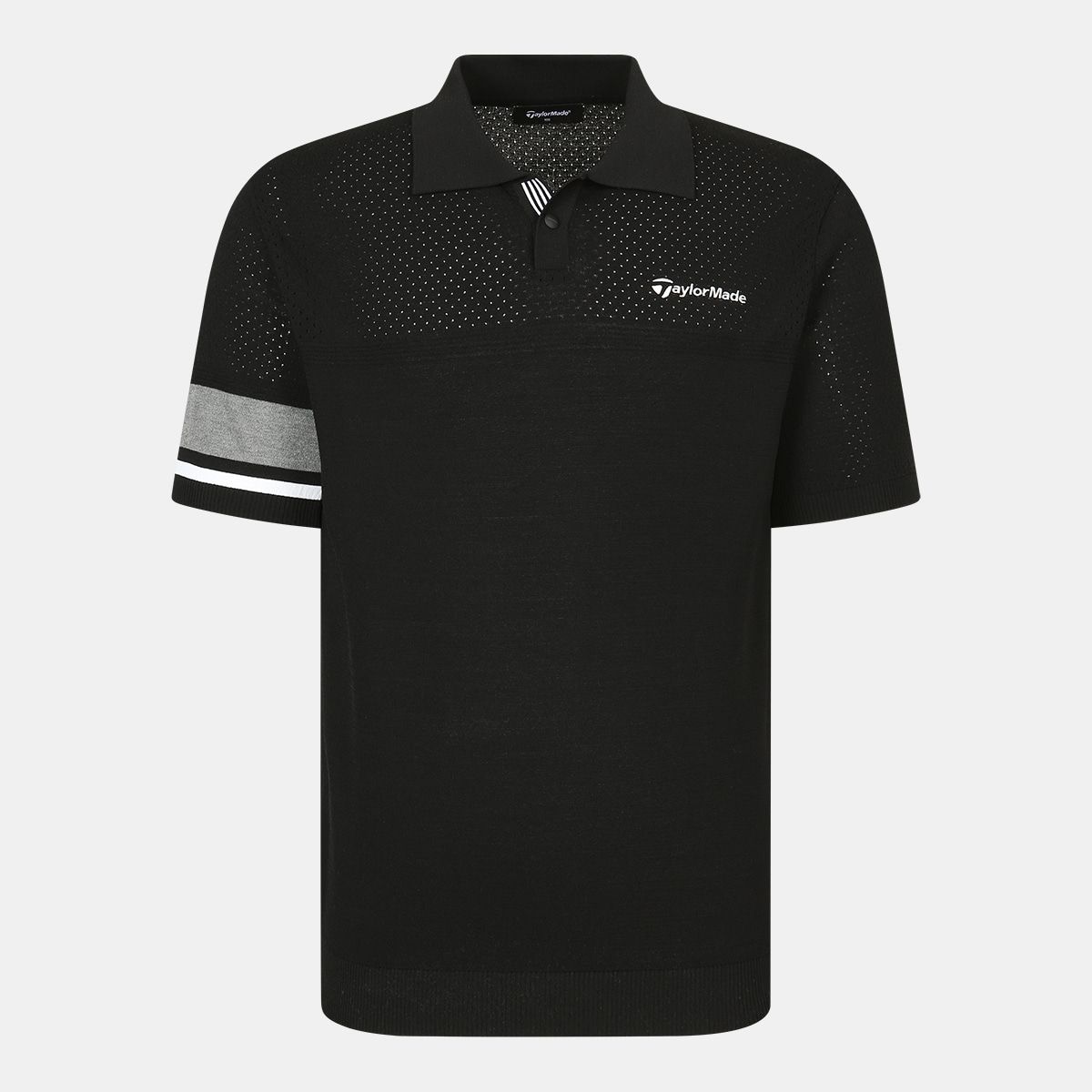 테일러메이드 어패럴(TAYLORMADE APPAREL) 26SS 남성 소매 배색 카라 반팔 니트 TS6-21HG23-199