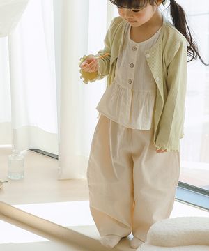 오늘의 힙함은 쪼꼬미가 접수햅 - 아기 빈티지 워싱팬츠