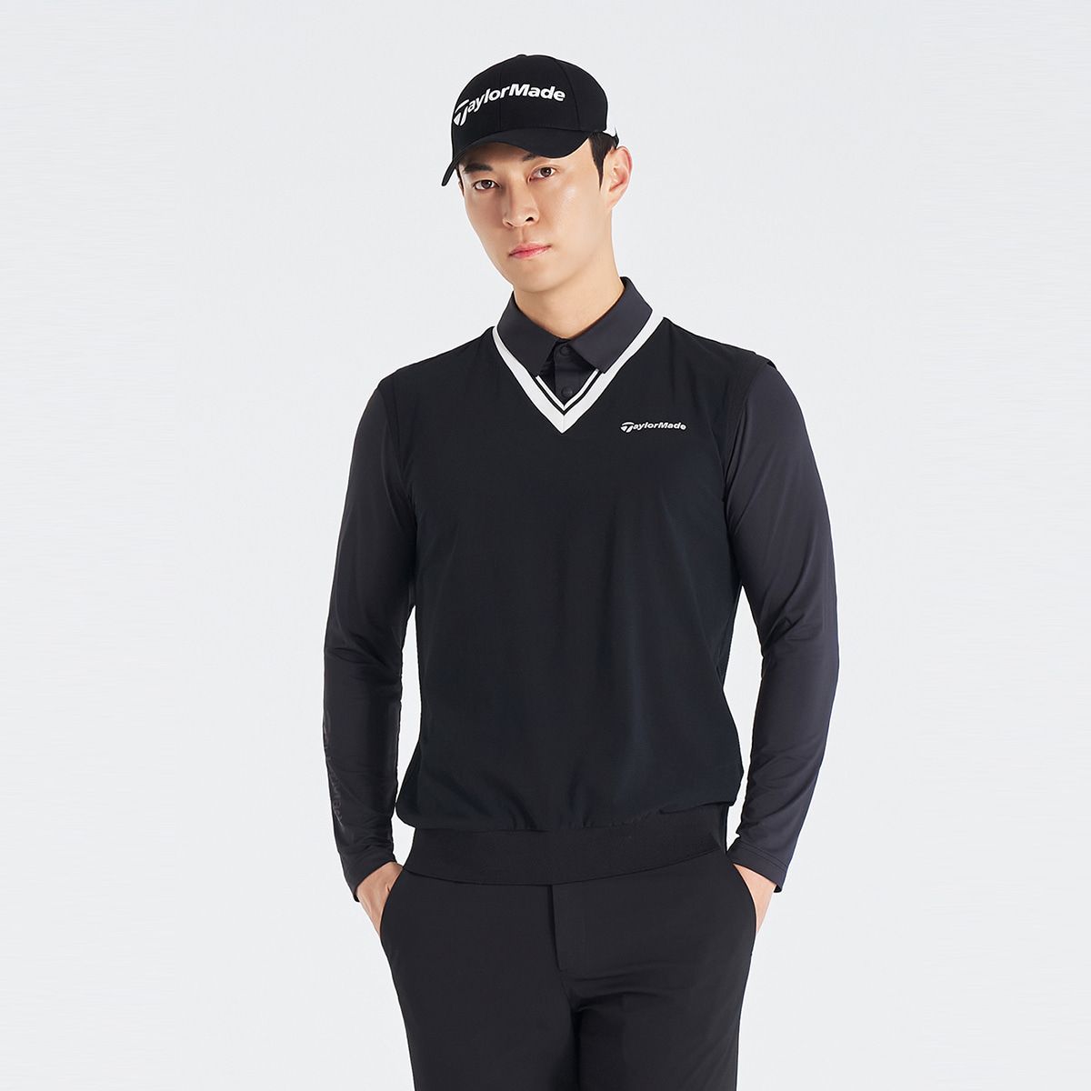 테일러메이드 어패럴(TAYLORMADE APPAREL) 26SS 남성 레이어드룩 카라 티셔츠 TT6-12HG42-199