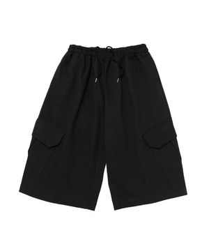 바이오 8부 버뮤다 카고팬츠 (블랙)