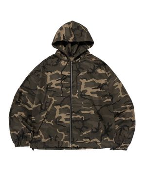 카모 랜덤 패턴 후드 자켓 (카키)