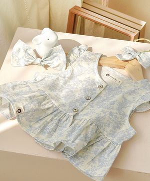 쪼꼬미 앨리스는 토끼 만나러 가는 중 - 아기 프릴 블라우스