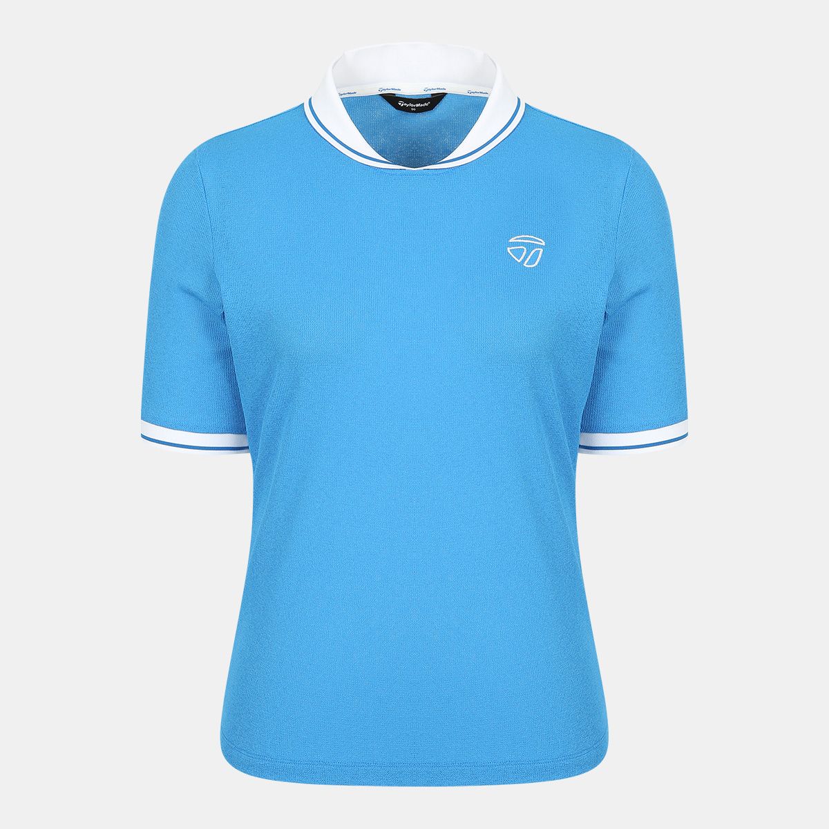 테일러메이드 어패럴(TAYLORMADE APPAREL) 26SS 여성 미니 니트 숄카라 반팔 티셔츠 TT6-61HG49-906