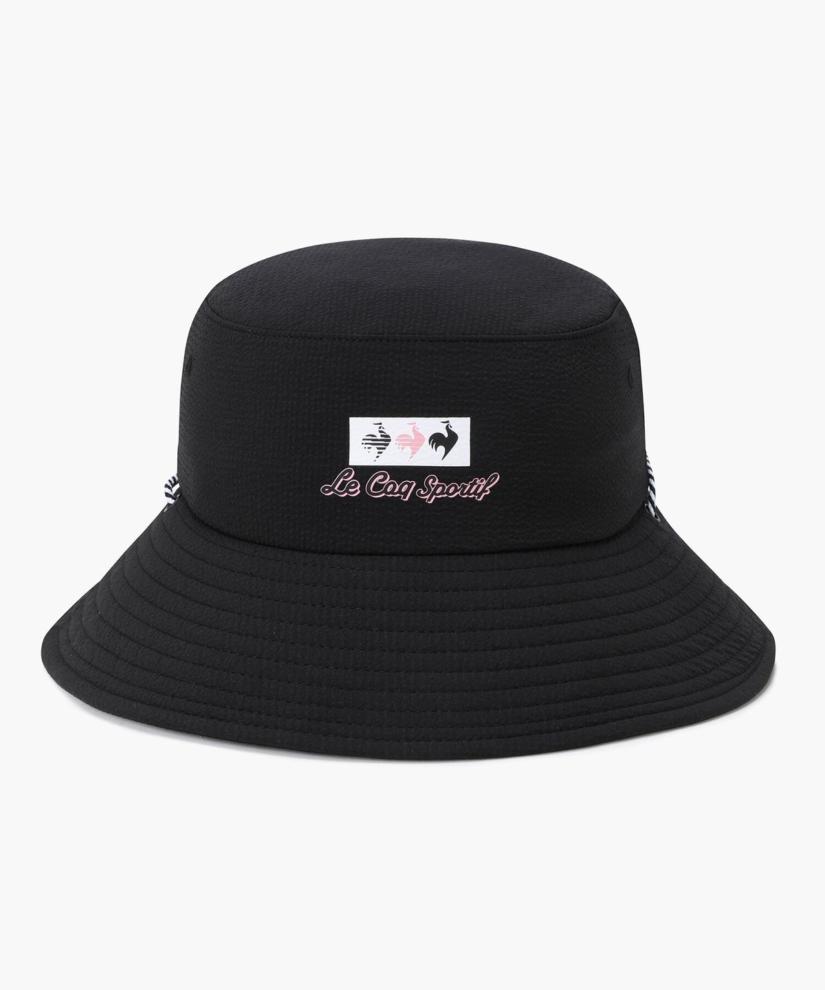 르꼬끄 골프(LECOQ GOLF) 여성 시어서커 버킷햇 _BLCK GR222LCP41
