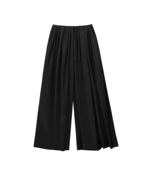 Wide pleated pants