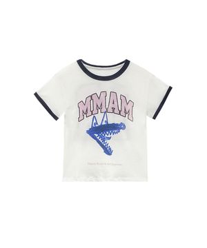 Pink logo printing t-shirt