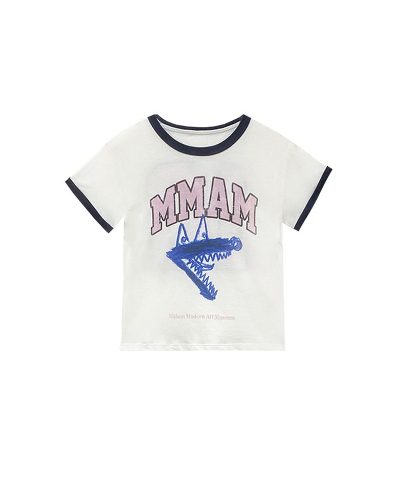 Pink logo printing t-shirt