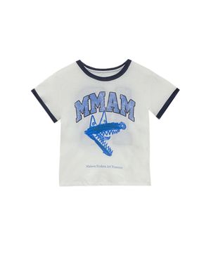 Pink logo printing t-shirt