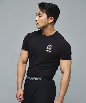 아이비리그 머슬 프로 티셔츠 (BLACK)