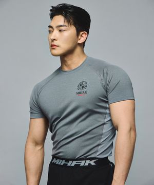 아이비리그 머슬 프로 티셔츠 (GRAY)