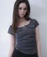 Lace-Up Pocket Top (Charcoal)