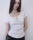 Lace-Up Pocket Top (White)