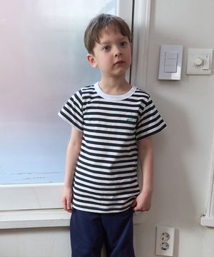 5098. 프레시 스트라이프 티셔츠 _ 딥네이비