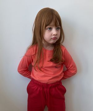 5099. 빅 로고 티셔츠 _ 피치오렌지