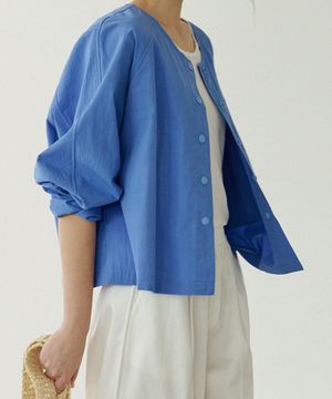 CT702 스냅 셔츠 자켓_blue