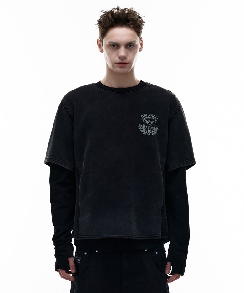 Op. 07 TRIUMPH LAYERED LONG SLEEVE BLACK