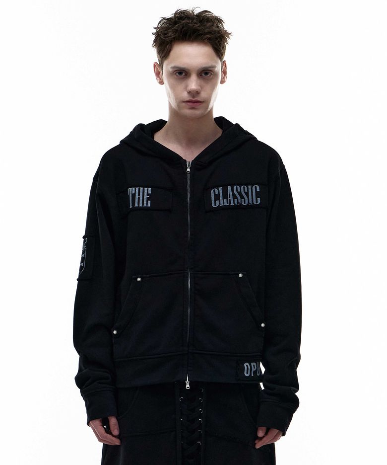 Op. 07 UNIF HOOD ZIP-UP BLACK