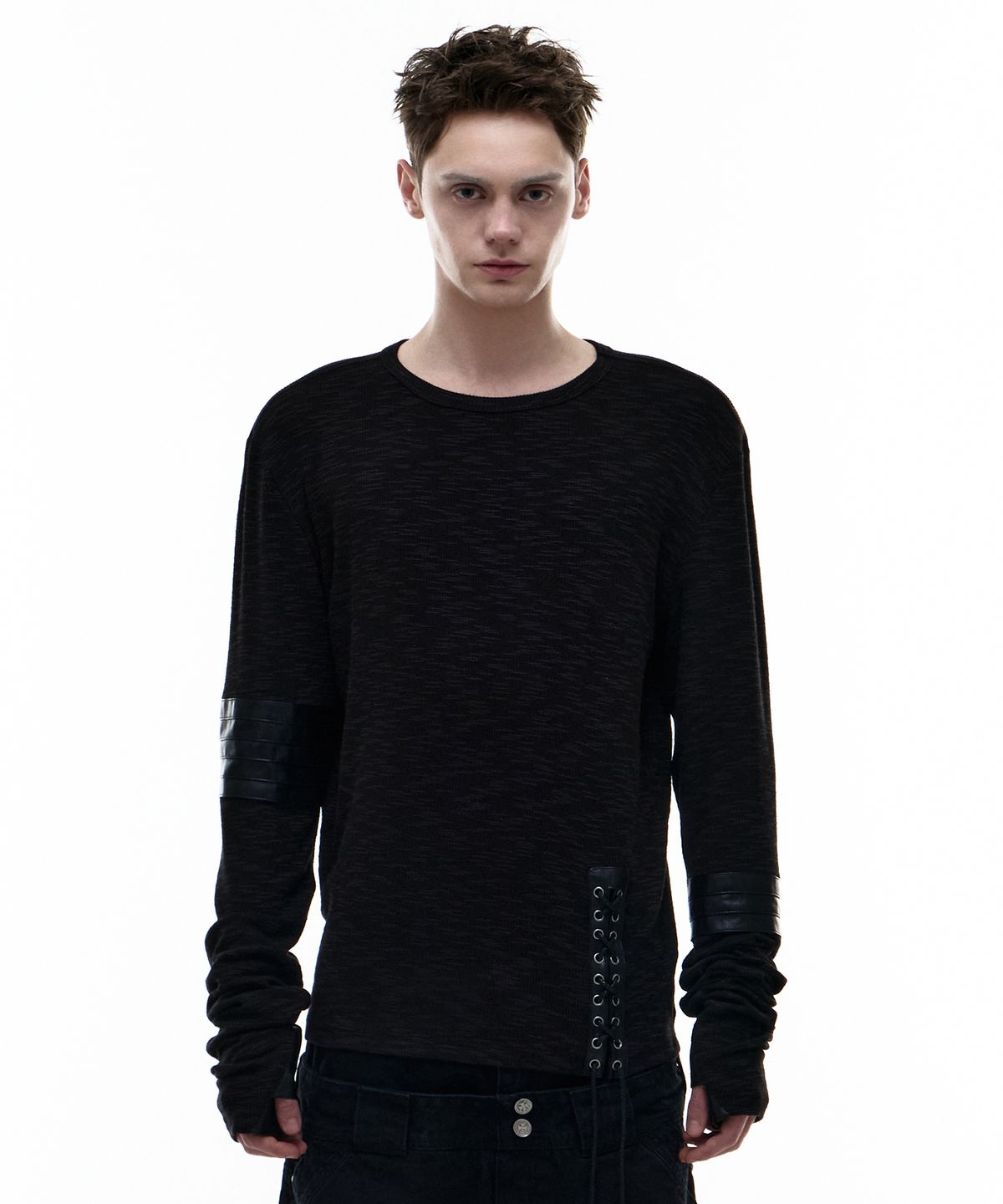 오퍼스 0012(OPUS 0012) Op. 07 REIN PATCH LONG SLEEVE BLACK
