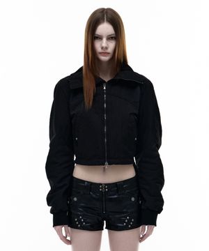Op. 03 VELOCITY CROP MA-1 BLACK