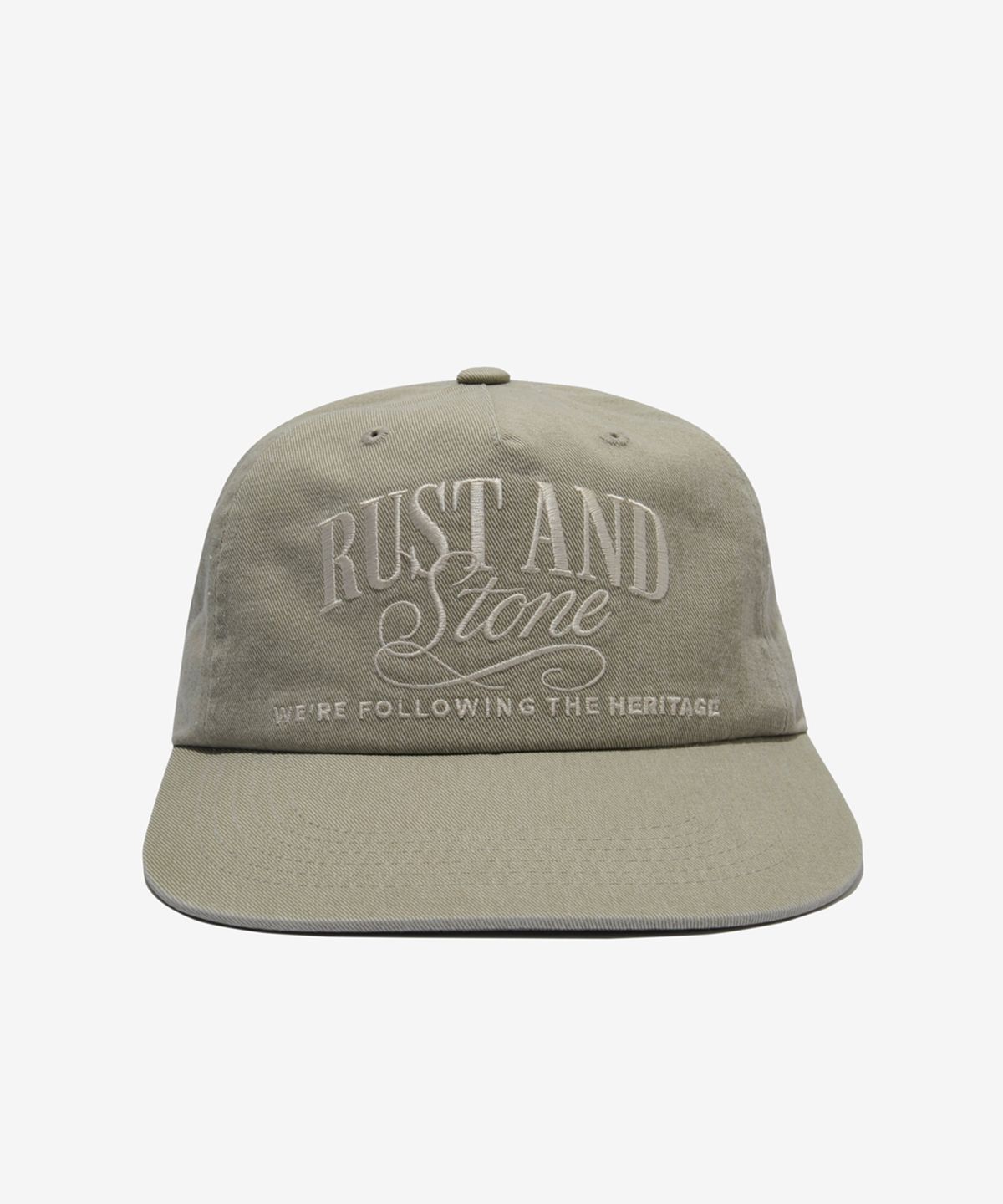 러스트앤스톤(RUSTANDSTONE) 아치로고 볼캡 베이지_Arch Logo Ball Cap Beige
