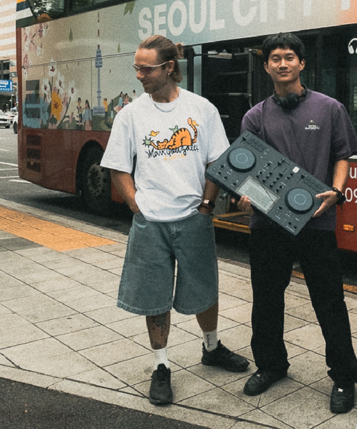 마크곤잘레스(MARK GONZALES) 데님 버뮤다 팬츠 - L/BLUE