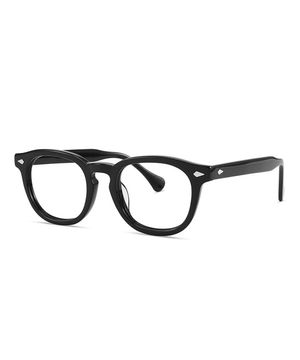 [블루라이트 차단] 라운드 뿔테 블랙 안경 DB6203