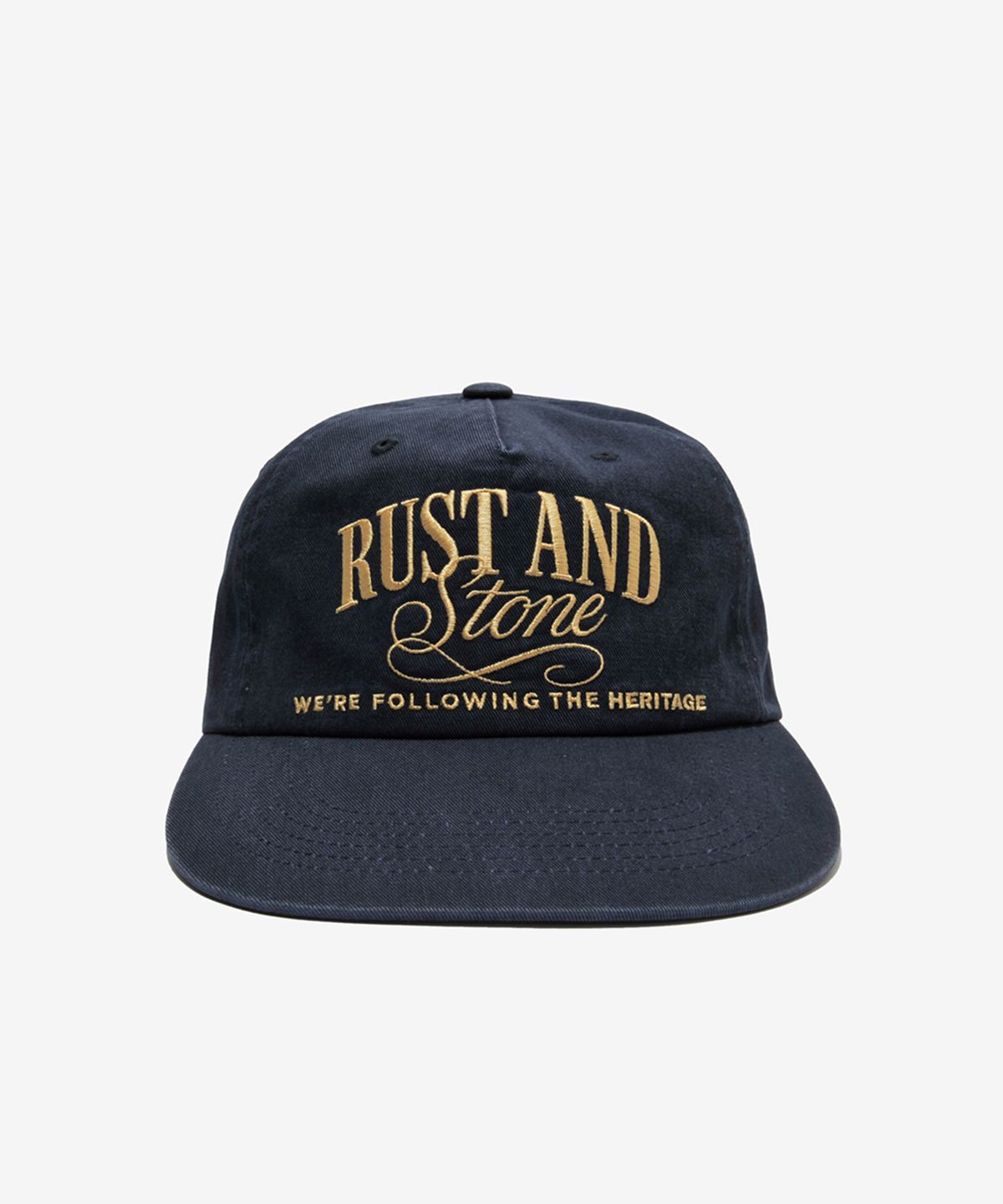 러스트앤스톤(RUSTANDSTONE) 아치로고 볼캡 네이비_Arch Logo Ball Cap Navy