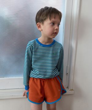 5102. 포그 스트라이프 티셔츠 _ 블루그린