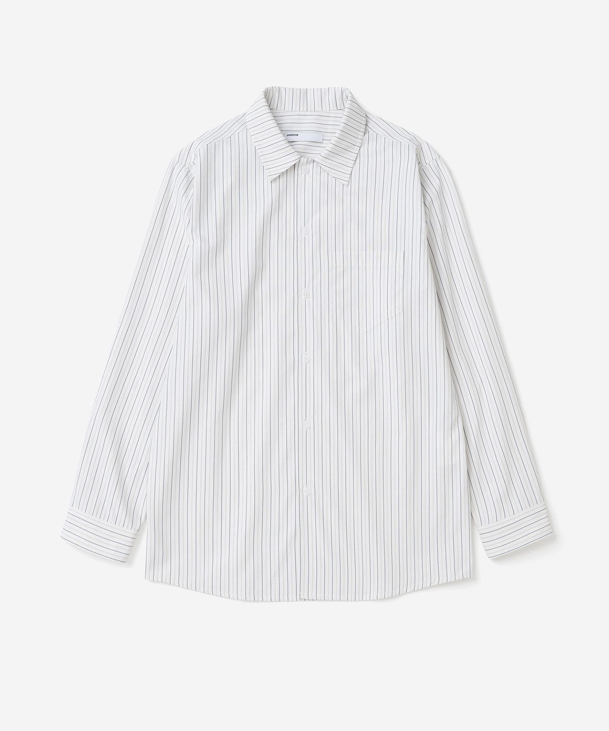 애드슬로우(ADDSLOW) Stripe Pocket Shirt (White)