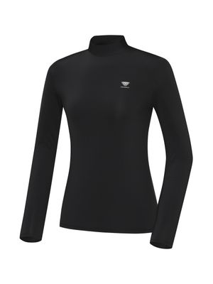 AIR BASE (에어 베이스) 여성 긴팔티_Black YWM26203Z1