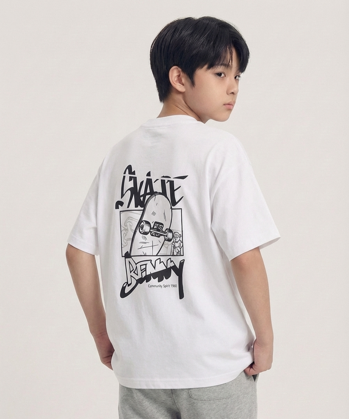 행텐 틴즈(HANGTEN TEENS) 틴즈 백 베니 반팔 티셔츠_003(14570-031-403-31)