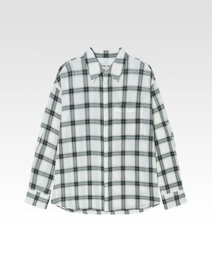 루시드 체크 씨어 셔츠 그린