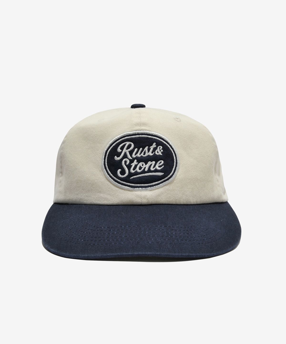 러스트앤스톤(RUSTANDSTONE) 엠블럼 클래식 볼캡 아이보리/네이비_Emblem Classical Ball Cap Ivory/Navy