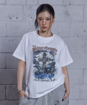 (DUC) BB Cross Graphic T-Shirt White