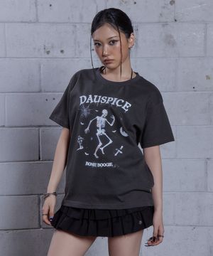 (DUC) BB Skull Graphic T-Shirt Charcoal