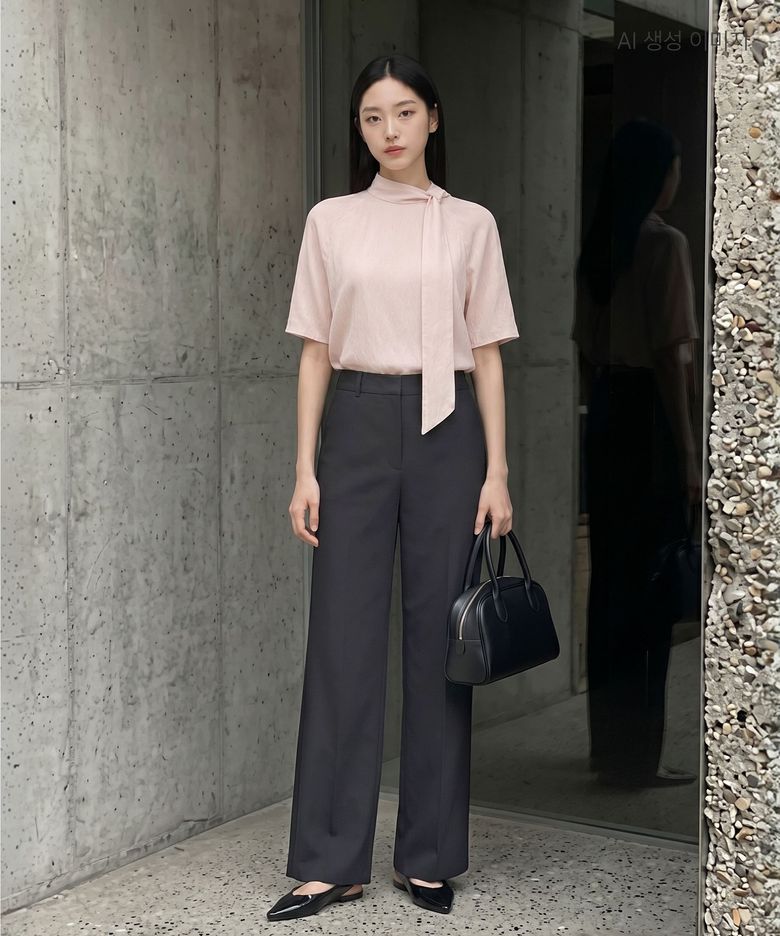 린넨라이크 세미와이드 슬랙스 RMTWG24R11