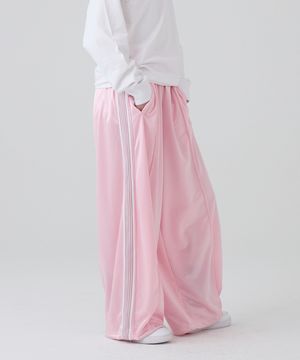 DGDP 벌룬핏 커브드 라인 트랙 팬츠_라이트핑크