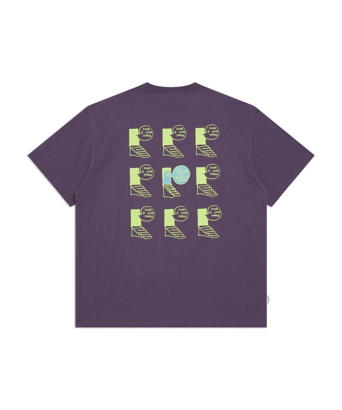 마크곤잘레스(MARK GONZALES) OG 계단 두들 그래픽 반팔 티셔츠 - GRAPE