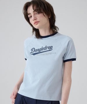 DGDP 레트로 나그랑 링거 세미크롭 반팔_스카이블루