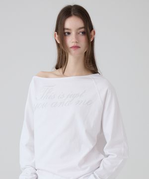 DGDP 나그랑 오프숄더 롱슬리브_화이트