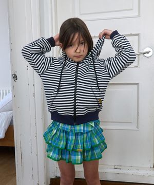 5104. 스트라이프 후드 집업 _ 딥네이비