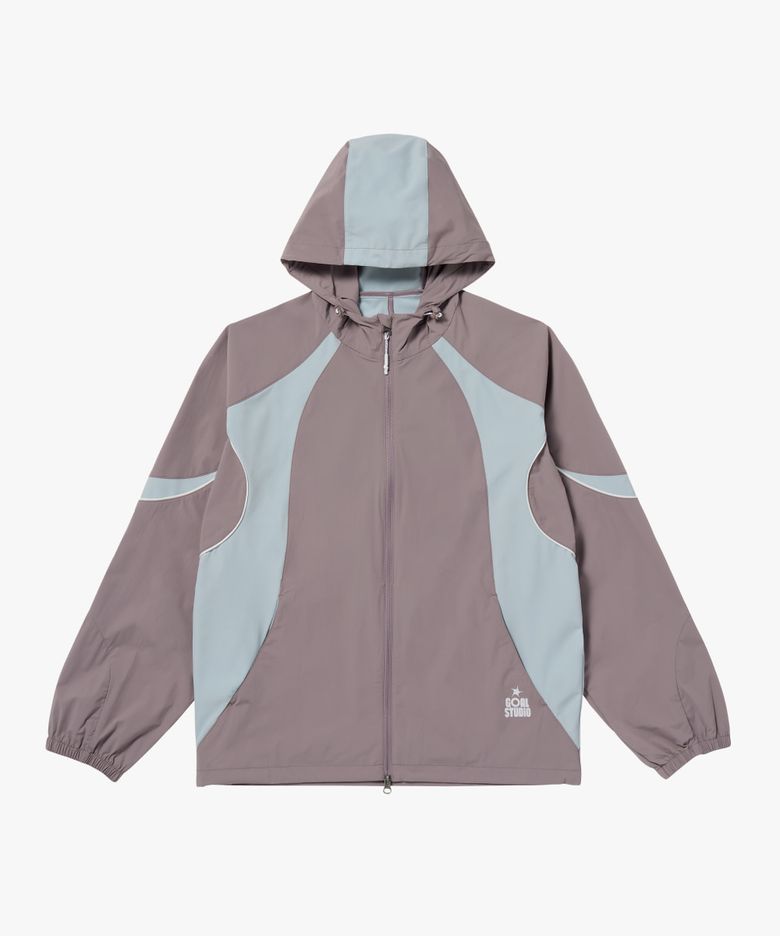 MS COLOR-BLOCK JACKET-BROWN