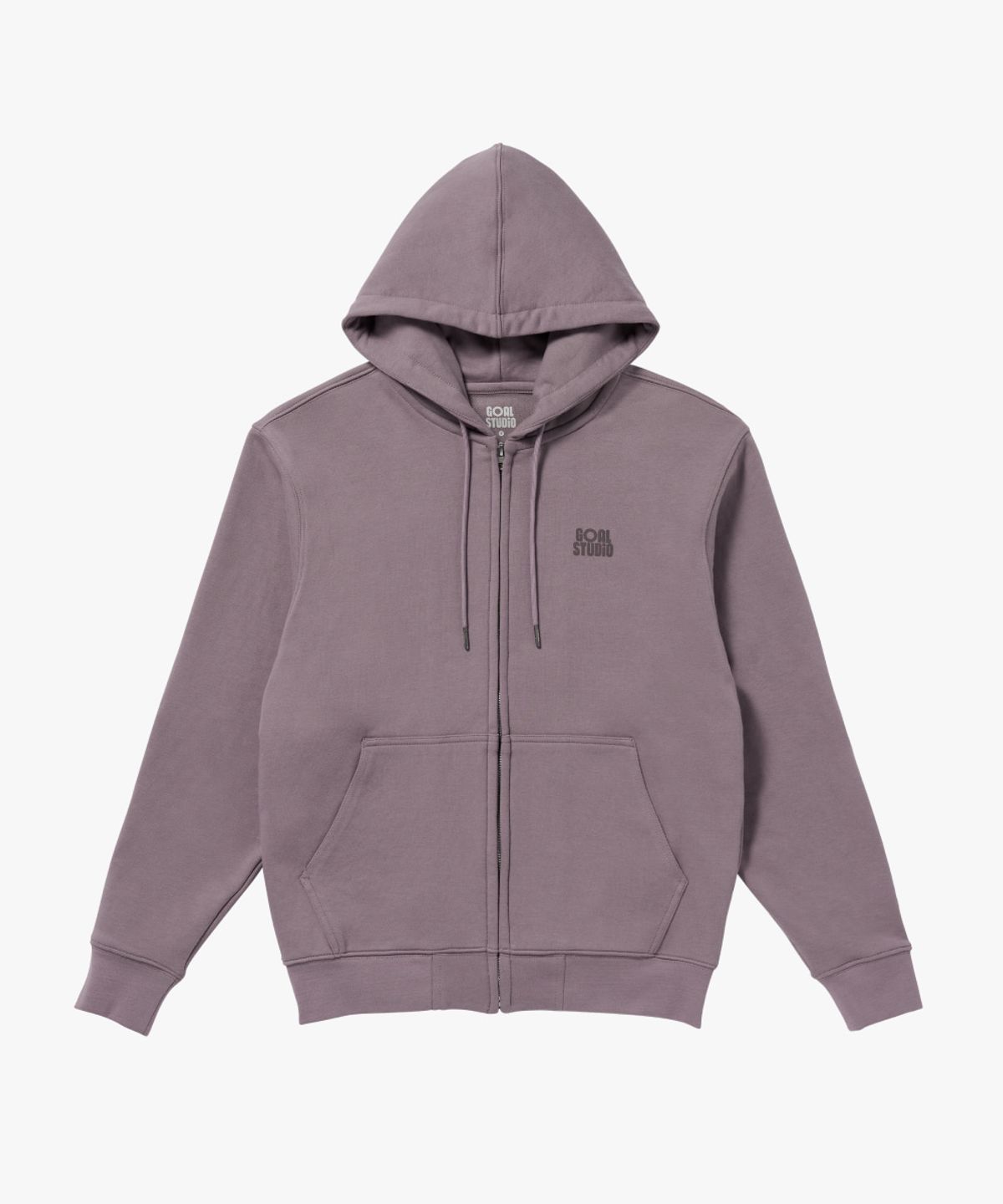 골스튜디오(GOALSTUDIO) MAP LOGO HOOD ZIP-UP-BROWN