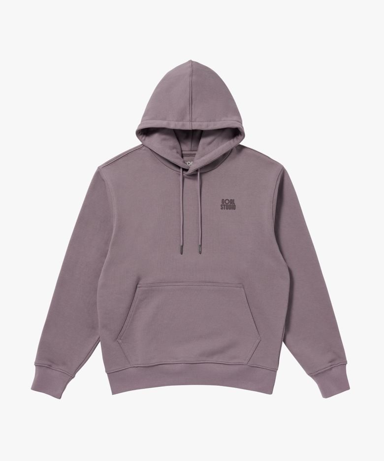 PAINT LOGO HOODIE-BROWN