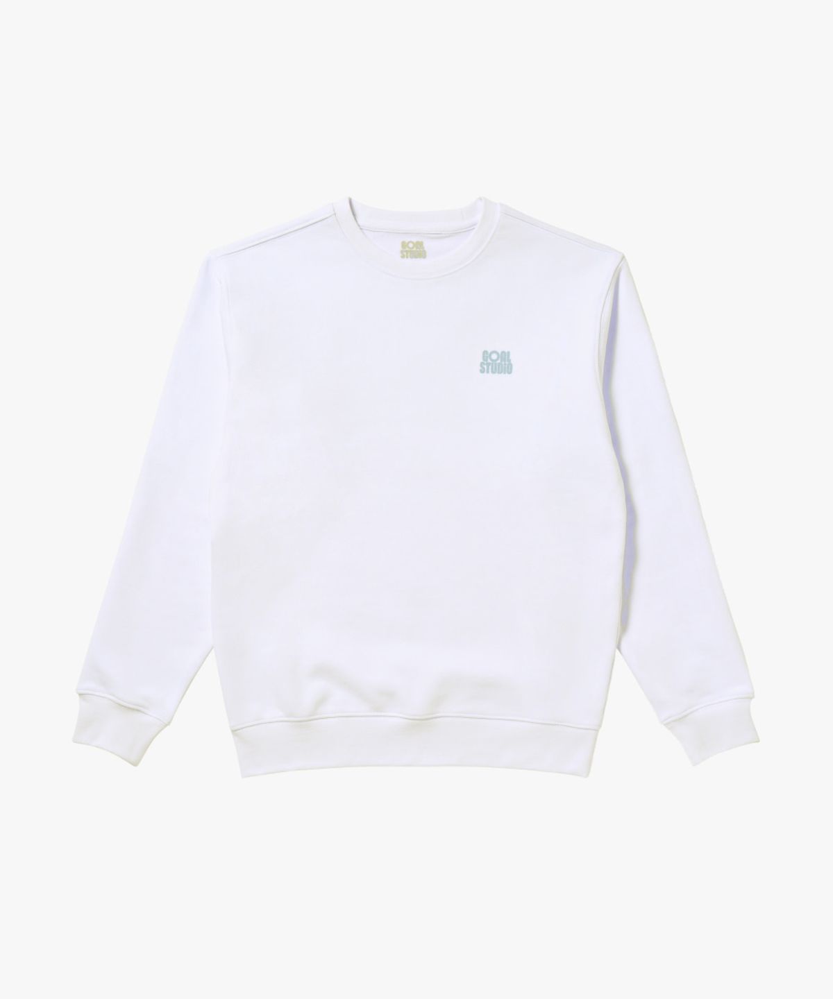 골스튜디오(GOALSTUDIO) MAP LOGO CREWNECK-OFF WHITE
