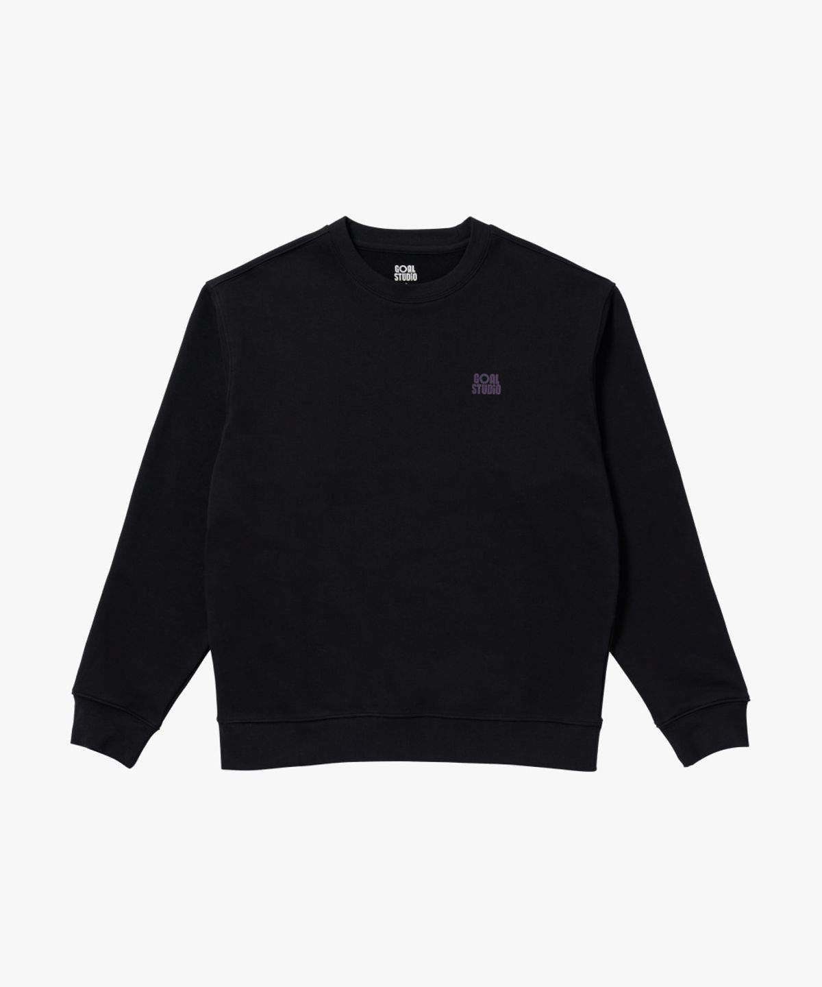 골스튜디오(GOALSTUDIO) MAP LOGO CREWNECK-BLACK